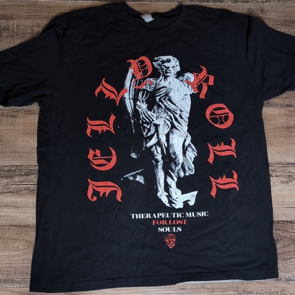 Jelly Roll Therapeutic Music For Lost Souls T-shirt Size XXL in Black
